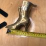 Vintage Solid Brass Shoe Figurine Image 2
