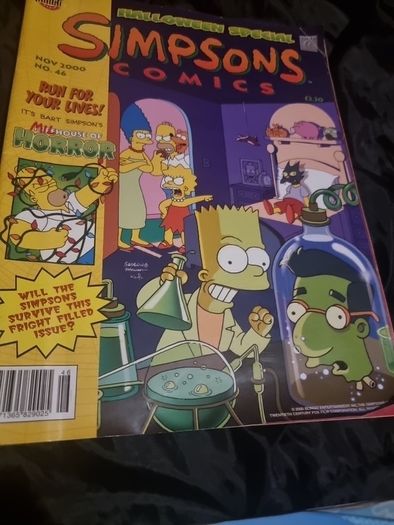 Four Simpsoms comics. Early 2000s.