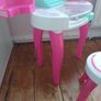 Barbie Vanity Table with Stool Image 6