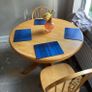 Very Solid Circular Extendable Kitchen Dining Table - Can Deliver Image 2