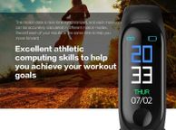 main image for ad Brand New Heart Rate Monitor Waterproof Black Smart Watch Bracelet