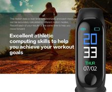 Brand New Heart Rate Monitor Waterproof Black Smart Watch Bracelet