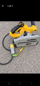 DeWalt DWS520 110V Plunge Track Saw  Genuine DeWalt DWS520 corded plunge saw with 110V site plug