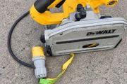 DeWalt DWS520 110V Plunge Track Saw  Genuine DeWalt DWS520 corded plunge saw with 110V site plug