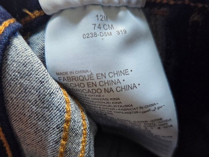 12m, Bnwot Levi's Baby Girls Jean Leggings with Stretchy Elasticated Waistband