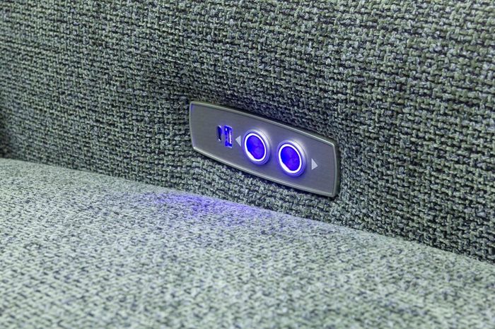 Modern Modular Corner Sofa with Recliners, USB & Wireless Charging