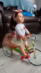 Our Generation 18" Doll with Delivery Tricycle & Pizza Chef Set