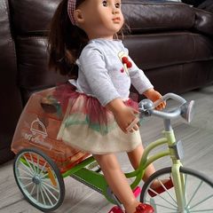 Our Generation 18" Doll with Delivery Tricycle & Pizza Chef Set