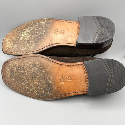 Loake Treviso Brown Suede Leather Mens Moccasin Shoes UK 7.5 EU 41.5