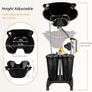 Portable Salon Basin Shampoo Bowl Sink With Electric Pump, Height Adjustable Hair Washing Basin With 2 Bucket & Drain Hoses for Home Barber Shop Use Image 6