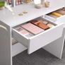 Dressing Table with Folding Mirror and 2 Drawers Image 2
