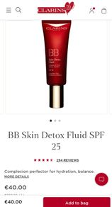 Clarins BB Detox Fluid spf25 Postage Included