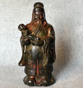 Shou King - Patinated Bronze, Signed