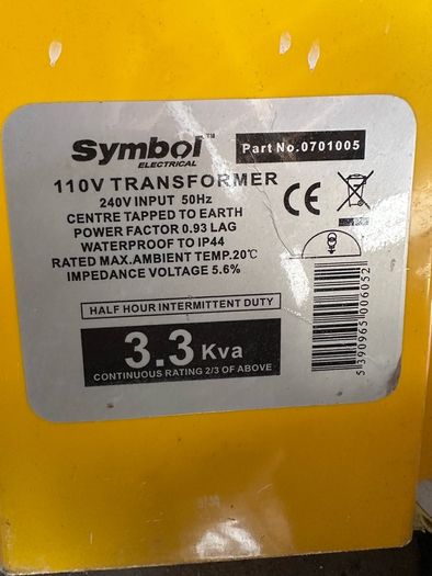 3.3kVA 110V Transformer