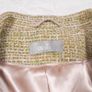 Wallis Beige Light Green Textured Tweed Two-Button Tailored Blazer Jacket 10-12UK/38-40EU Image 3