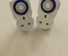 2 Masterplug 24 Hours Mechanical Timer Adaptor - White
