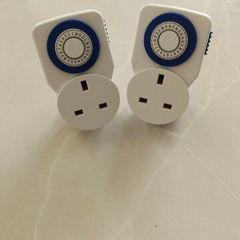 2 Masterplug 24 Hours Mechanical Timer Adaptor - White