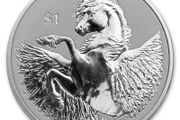 2021 British Virgin Islands 1 Dollar 1 oz Silver Bullion Coin - Pegasus BU (In Capsule)