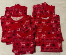 matching family Christmas pyjamas x4