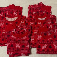 matching family Christmas pyjamas x4