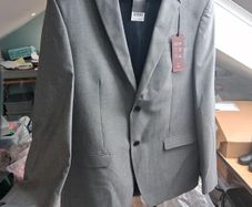Brand New with tags Next Size 44XL Grey Suit Jacket