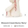 New JELLYCAT Medium Blossom Cream Berry Bunny Image 2