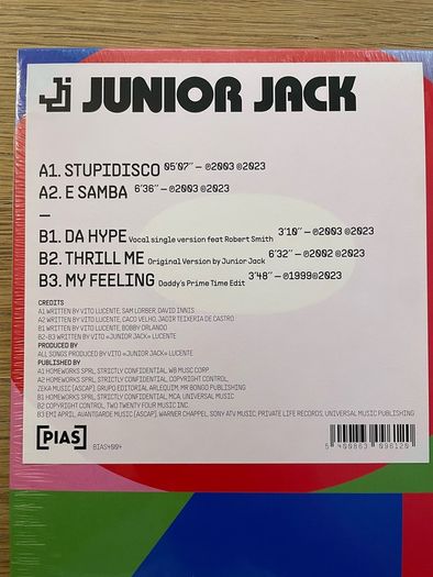 Junior Jack - Stupid Disco PIAS 40 - 12" Vinyl EP Compilation - 2023 PIAS
