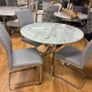 Marble Effect 1 meter Table With 4 Chairs Image 2