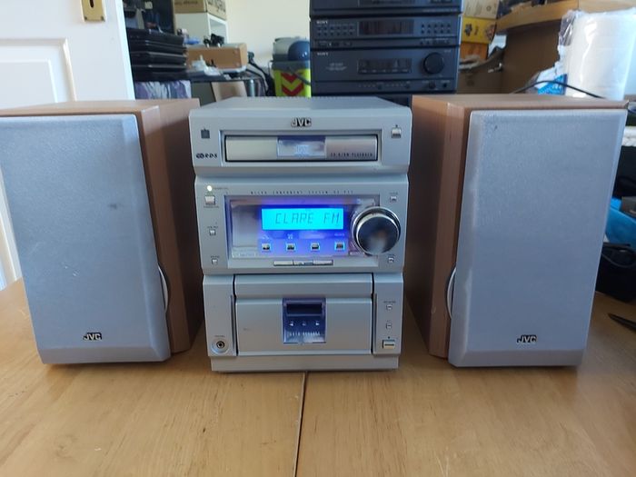 JVC Micro Component System, Model No. CA-UXP55, and 2 JVC Speakers, SP-UXP55, Radio, Tape and CD, in excellent cosmetic condition