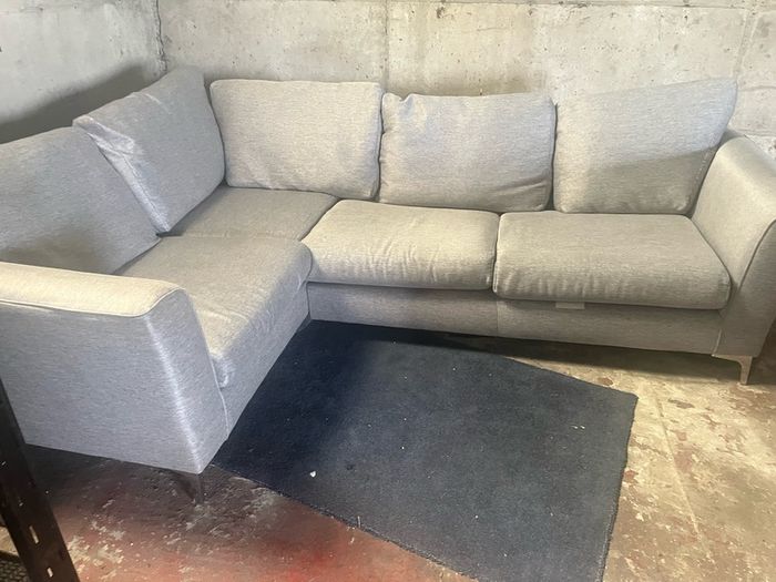 Grey corner sofa l shaped