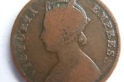 British India 1883 Queen Victoria Quarter Annas