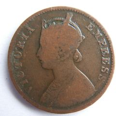 British India 1883 Queen Victoria Quarter Annas