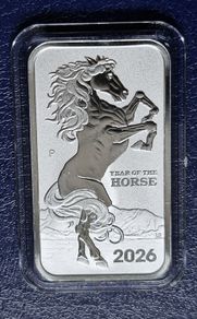 2026 Year of the Horse 1oz Silver bar
