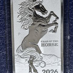 2026 Year of the Horse 1oz Silver bar