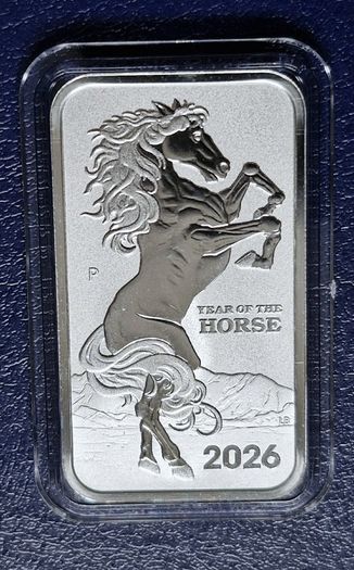 2026 Year of the Horse 1oz Silver bar