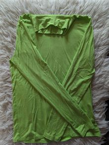 Cos lime color cotton turtleneck