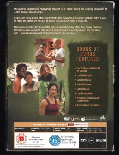 Lost Season Two Part Two DVD Television Series