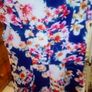 Fit and flare flowered navy dress 16 Image 3