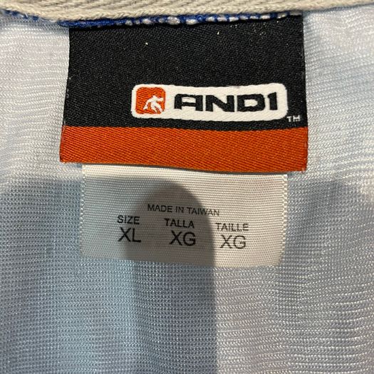 Vintage AND1 Basketball Jersey USED