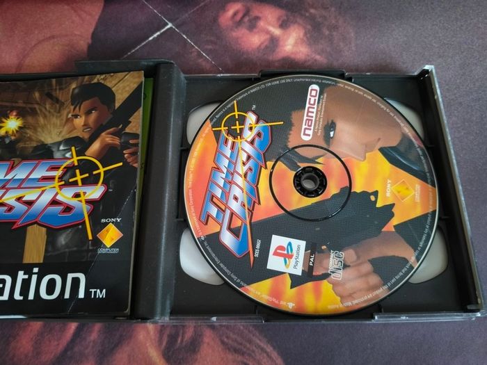 vintage Time Crisis + G-Con 45 Light Gun Big Box Bundle for the original PlayStation (PS1)