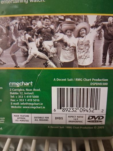 Jack Charlton. The Irish Years DVD. Collect In Dublin Or Receive Via Post.Italia 90 Revisited With Jack  DVD Also Available.