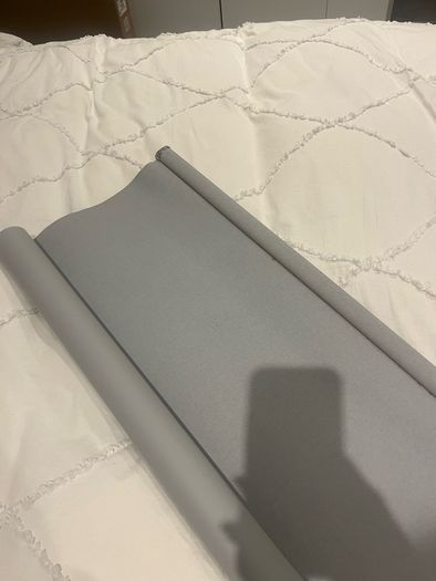 Grey roller black out blind width 150cm