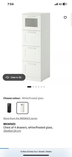 Chest four drawer Ikea Brimnes
