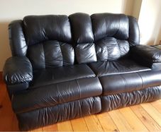 Leather Recliner Couch x 2