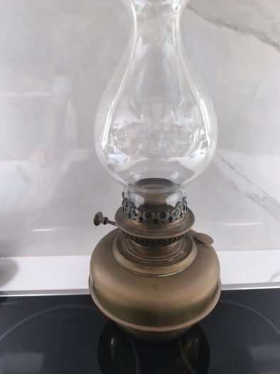 Brass antique oil lamp
