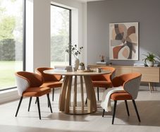 The Aurora Modern Round Dining Table 100cm