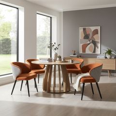 The Aurora Modern Round Dining Table 100cm