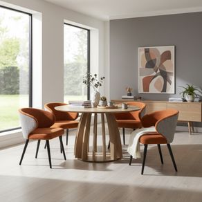 The Aurora Modern Round Dining Table 100cm