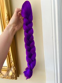 KPop K Pop Demon Hunters purple braid / plait hair accessory