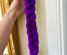 KPop K Pop Demon Hunters purple braid / plait hair accessory